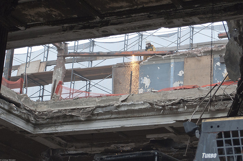 Bank of Coney Island Demolition. November 8, 2010. Photo © Single Linds Reflex via flickr