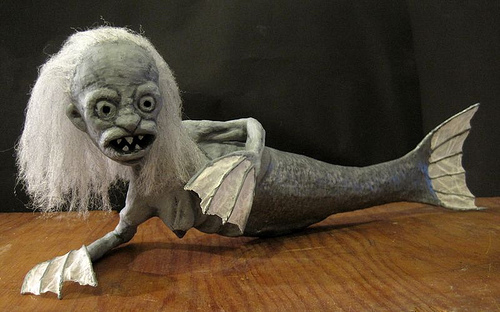 One of the mermaids that appears in "Fiji Mermaid"  Photo © Russell Richards